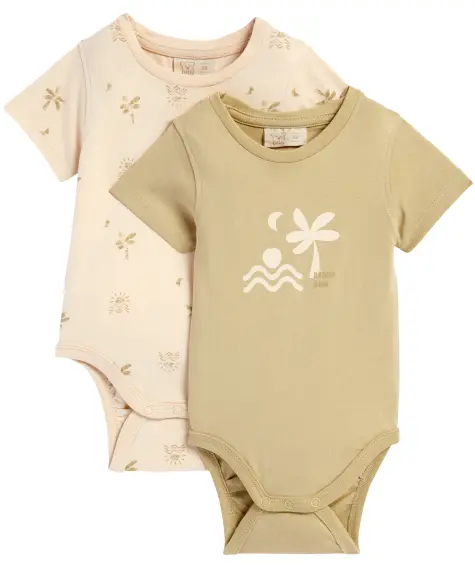 Newborn Bodys mit Palmen und Wellen