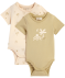 Newborn Bodys mit Palmen und Wellen hellgrün