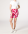 Radlerhose mit breitem Bund Tierdruck