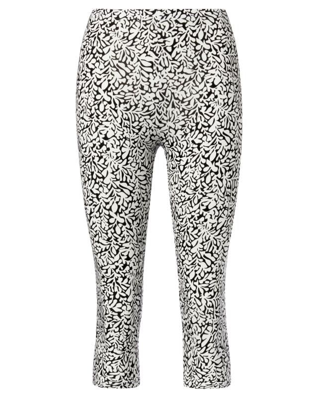 Viscose leggings for women, black printed (KiK Viskose-Leggings (schwarz bedruckt)) — KiK, authentic German product in Morocco