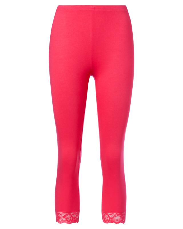 Leggings with lace hem for women, hot pink (KiK Leggings mit Spitzensaum (pink)) — KiK, authentic German product in Morocco
