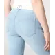 Capri-Jeans mit Stoffgürtel