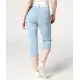 Capri-Jeans mit Stoffgürtel
