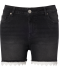 Jeans-Shorts mit Spitze Denim black