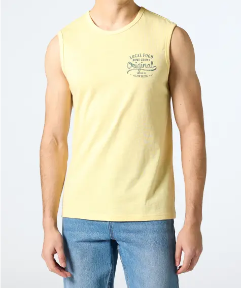 Gelbes Tanktop