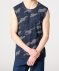Tanktop Camouflage dunkelblau bedruckt