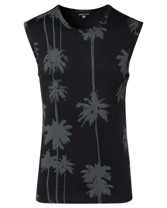 Débardeur à palmiers homme, noir (KiK Tanktop mit Palmen (schwarz)) — KiK, produit allemand authentique au Maroc