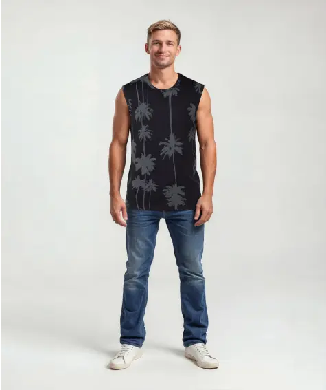 Tanktop met palmbomen
