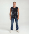 Tanktop met palmbomen zwart