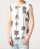 Tanktop mit Palmen weiß