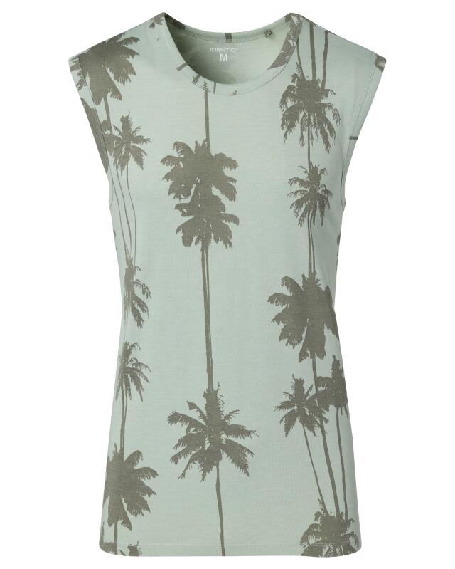 Débardeur à palmiers homme, vert clair (KiK Tanktop mit Palmen (hellgrün)) — KiK, produit allemand authentique au Maroc