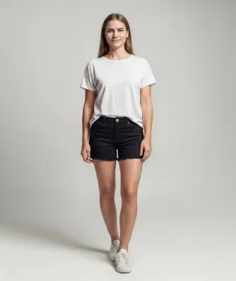 Jeans-Shorts mit Destroyed-Effekten