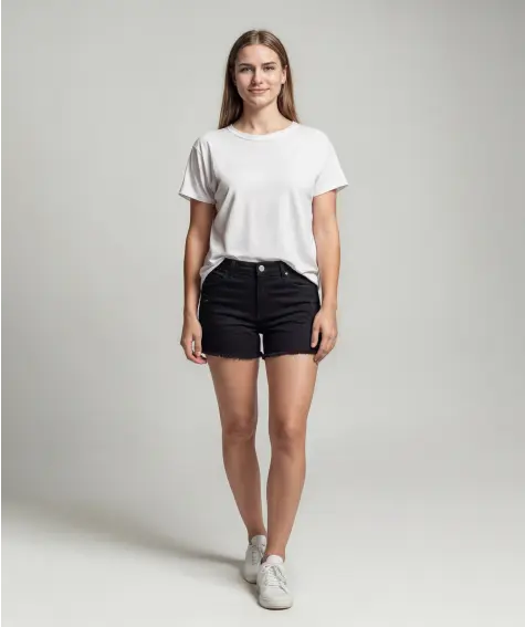 Jeans-Shorts mit Destroyed-Effekten