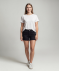 Jeans-Shorts mit Destroyed-Effekten schwarz