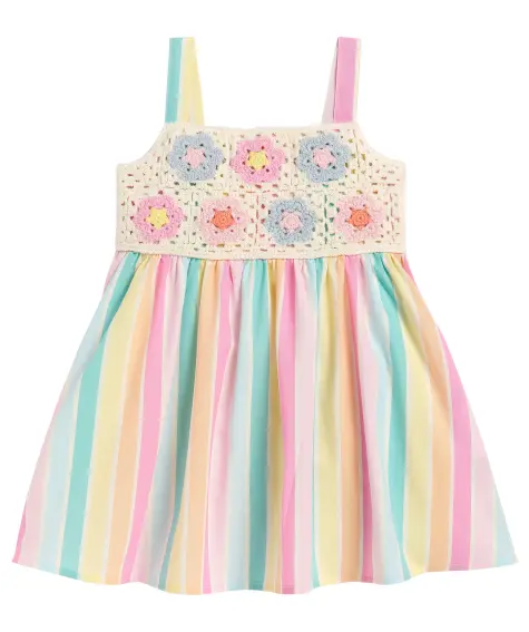 Kleid mit Häkeldetails