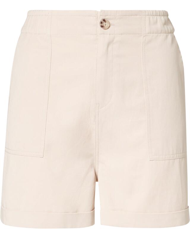 Short à poches plaquées sur les côtés femme, crème (KiK Shorts mit aufgesetzten Seitentaschen (creme)) — KiK, produit allemand authentique au Maroc