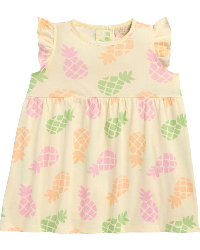 Robe à ananas bébé fille, beige (KiK Kleid mit Ananas (Beige)) — KiK, produit allemand authentique au Maroc