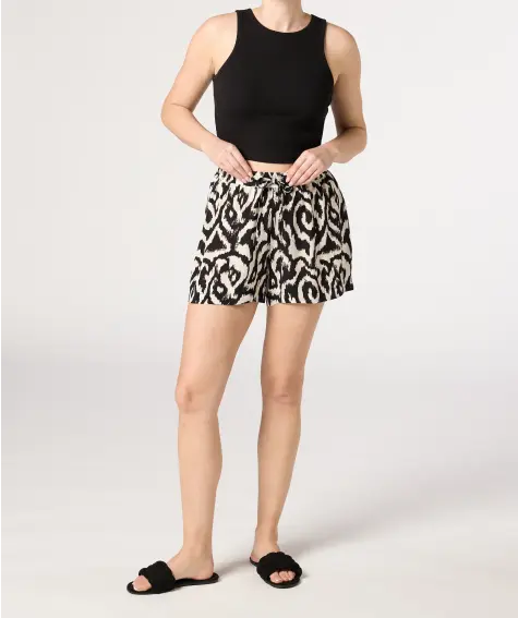 Gemusterte Shorts aus Viskose
