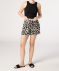 Gemusterte Shorts aus Viskose schwarz/weiß