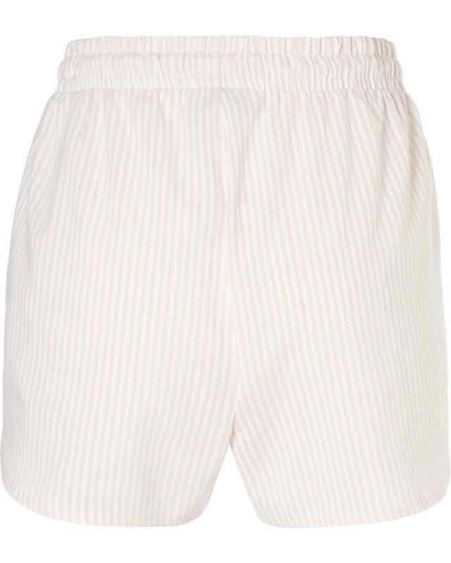 Short à rayures femme, beige/blanc (KiK Gestreifte Shorts (beige/weiß)) — KiK, produit allemand authentique au Maroc