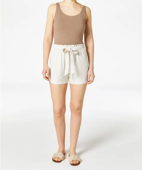 Shorts mit Leinenanteil