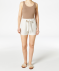 Shorts mit Leinenanteil Beige melange