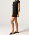 Plissee-Shorts schwarz