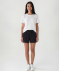 Musselin-Shorts aus Baumwolle schwarz
