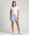 Musselin-Shorts aus Baumwolle blau