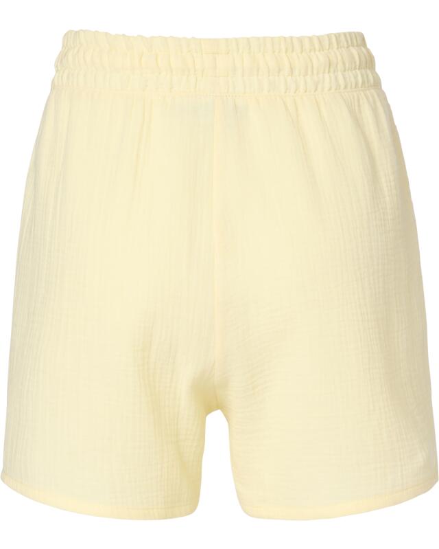 Short en mousseline de coton femme, jaune clair (KiK Musselin-Shorts aus Baumwolle (hellgelb)) — KiK, produit allemand authentique au Maroc
