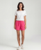 Musselin-Shorts aus Baumwolle pink