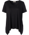 Schlichtes Zipfelshirt schwarz