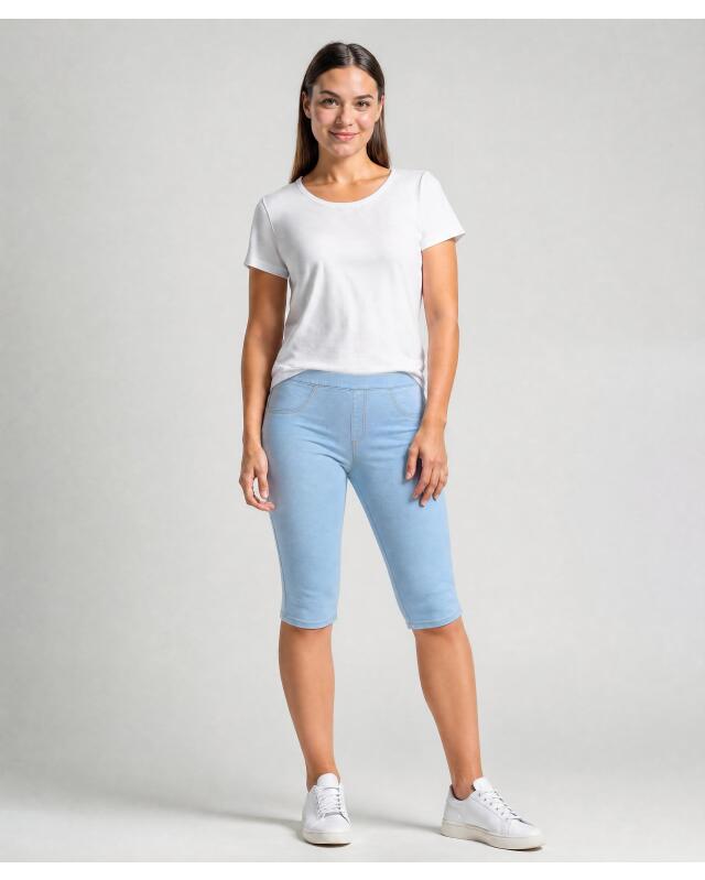Jeggings longueur capri femme, jean clair (KiK Jeggings in Caprilänge (jeansblau hell)) — KiK, produit allemand authentique au Maroc
