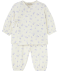 Newborn Wickelshirt + Hose aus Musselin offwhite