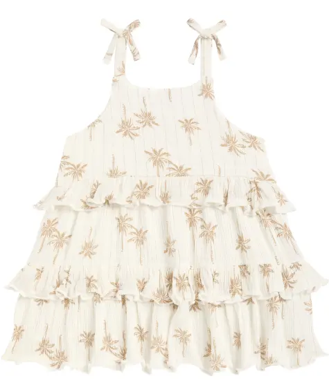 Sommerkleid mit Palmenprint