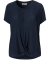 T-shirt met knoopdetail donkerblauw