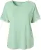 T-shirt met kant mintgroen