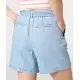 Jeans-Shorts mit Stoffgürtel