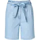 Jeans-Shorts mit Stoffgürtel
