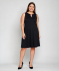 Kleid mit Perlen schwarz