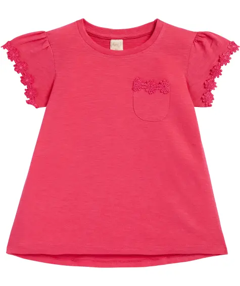 T-Shirt mit Blumen-Applikationen