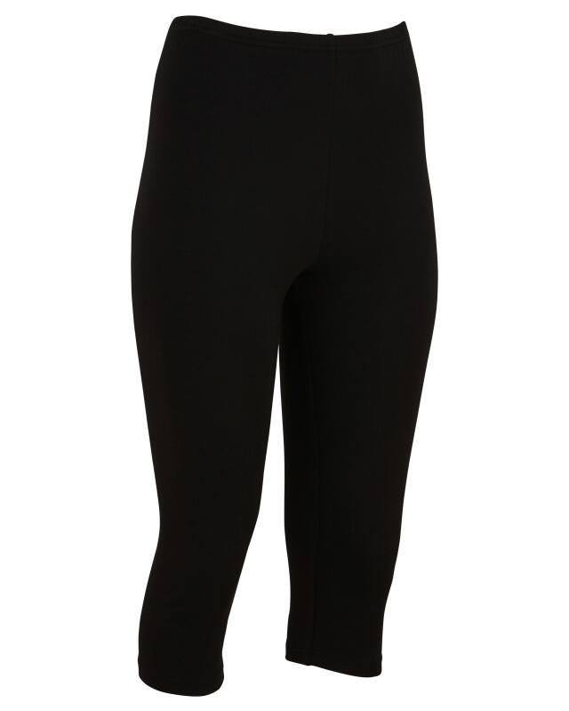 Capri-length leggings for women, black (KiK Leggings in Caprilänge (schwarz)) — KiK, authentic German product in Morocco