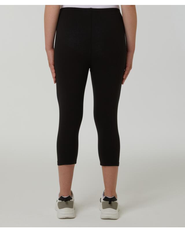 Capri-length leggings for women, black (KiK Leggings in Caprilänge (schwarz)) — KiK, authentic German product in Morocco