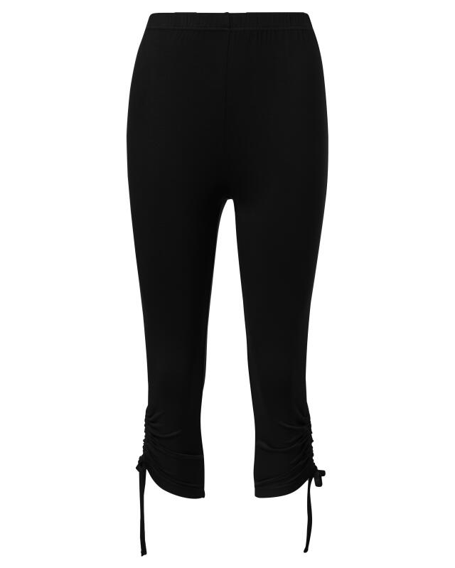 Leggings with drawstring ankles for women, black (KiK Leggings mit Schnürung am Beinende (schwarz)) — KiK, authentic German product in Morocco
