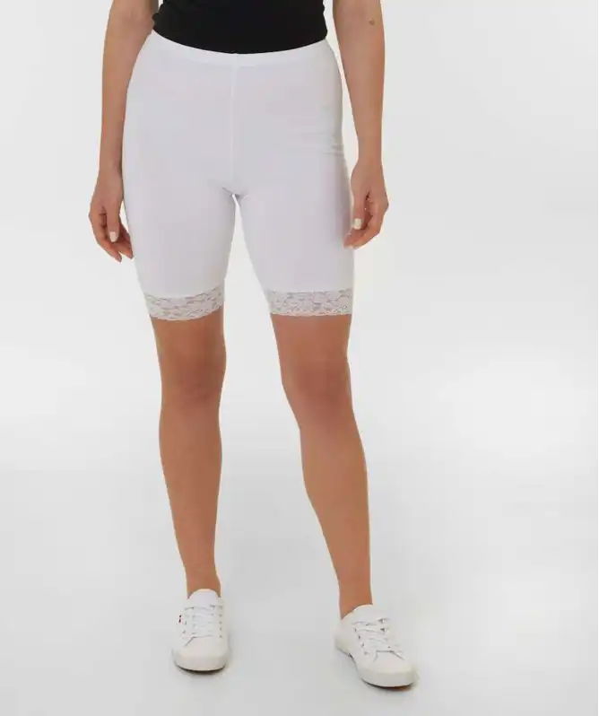 Fietsbroek met kanten rand