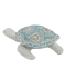 Deko-Schildkröte maritim weiß/blau