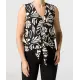 Blouse top met knoopdetail