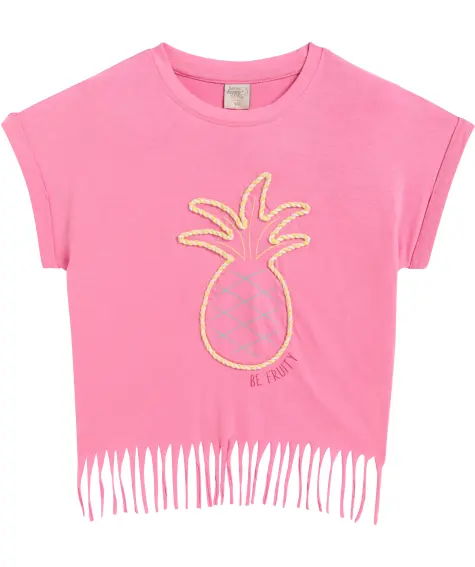 T-Shirt mit Fransen