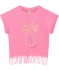 T-Shirt mit Fransen rosa