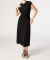 Sommerkleid mit Knotendetail schwarz